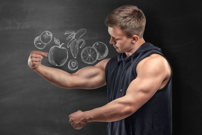 Uma dieta equilibrada é fundamental para a construção dos músculos (Imagem: Gearstd | Shutterstock) - (crédito: EdiCase) Uma dieta equilibrada é fundamental para a construção dos músculos (Imagem: Gearstd | Shutterstock) - (crédito: EdiCase)