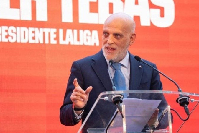 Javier Tebas, presidente da LaLiga confirmou a partida entre Villarreal e Barcelona nos Estados Unidos - (crédito: Foto : Reprodução / X.com @TebasJavier) Javier Tebas, presidente da LaLiga confirmou a partida entre Villarreal e Barcelona nos Estados Unidos - (crédito: Foto : Reprodução / X.com @TebasJavier)