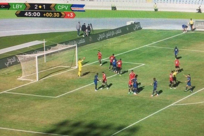 Líbia e Cabo Verde ficaram no empate por 3 a 3 pelas Eliminatórias -  (crédito: Foto: Reprodução/Fifa+)