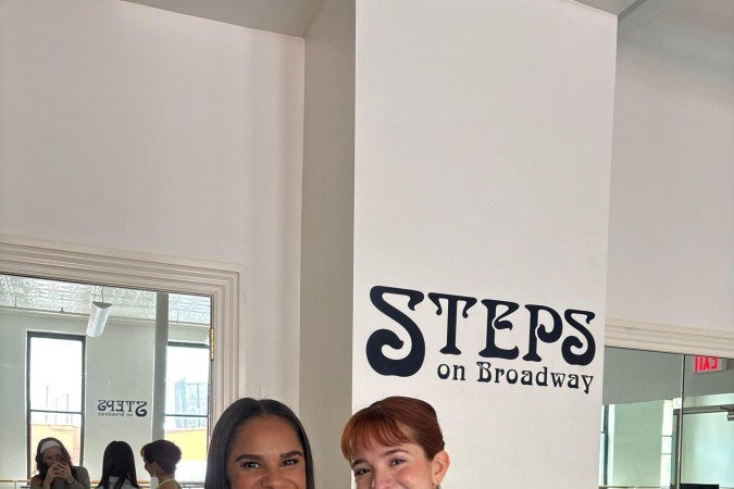 Misty Copeland, bailarina norte-americana, faz aulas particulares no mesmo conservatório 
que Gabriela