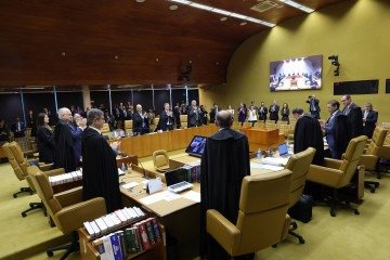 Ministro Barroso anuncia aposentadoria do STF -  (crédito: Reprodução/TV Justiça)