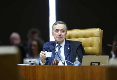 Barroso anunciou a aposentadoria na sessão desta quinta-feira no STF -  (crédito: Antonio Augusto/STF)