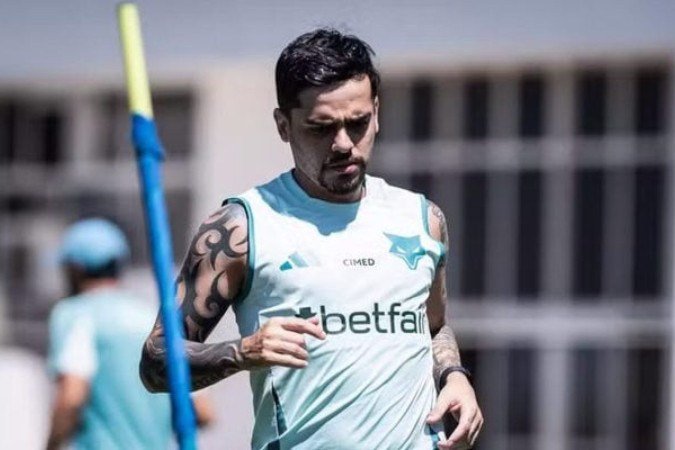 Fagner fraturou a fíbula da perna direita no dia 30 de julho -  (crédito: Foto: Gustavo Aleixo/Cruzeiro)