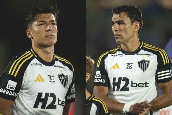 Alan Franco e Junior Alonso estão com suas seleções na Data Fifa -  (crédito: Fotos: Pedro Souza / Atlético)