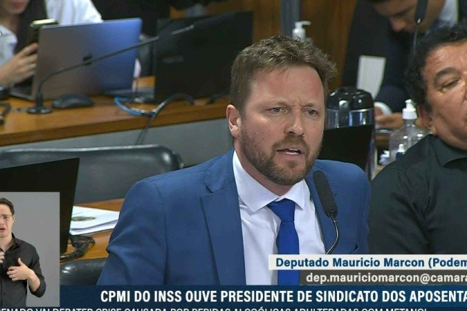 Momento dos questionamentos de Maurício Marcon - (crédito: Reprodução/YouTube/Câmara dos Deputados) Momento dos questionamentos de Maurício Marcon - (crédito: Reprodução/YouTube/Câmara dos Deputados)