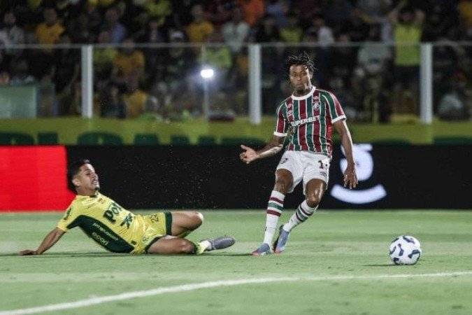 Keno quase marcou um gol no início do jogo contra o Mirassol - (crédito: Foto: Lucas Merçon/Fluminense) Keno quase marcou um gol no início do jogo contra o Mirassol - (crédito: Foto: Lucas Merçon/Fluminense)
