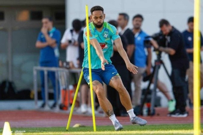 Matheus Cunha fez elogios ao trabalho de Carlo Ancelotti -  (crédito: - Rafael Ribeiro/CBF)