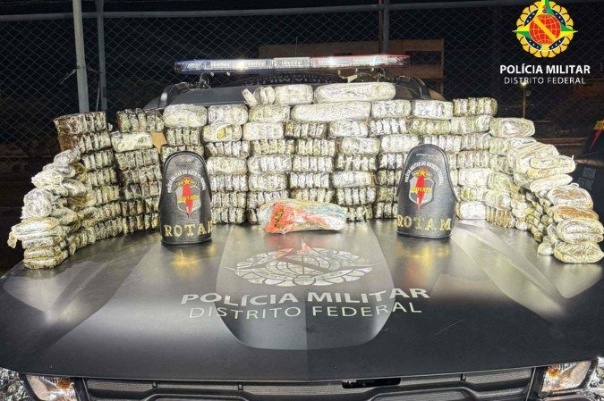 ROTAM apreende R$ 1 milhão em drogas durante operação no Riacho Fundo