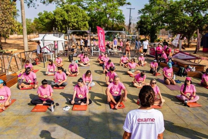 Evento marca o Outubro Rosa e os 50 anos do Exame Medicina Diagnóstica -  (crédito: Foto: Bruna AraÃºjo/DivulgaÃ§Ã£o)