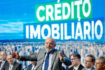  Presidente da Rep..blica, Luiz In..cio Lula da Silva, durante cerim..nia de lan..amento de novo modelo de cr..dito imobili..rio. Centro de Conven....es Rebou..as, S..o Paulo - SP...Foto: Ricardo Stuckert / PR
     -  (crédito: Ricardo Stuckert / PR)