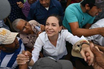 Trump diz que María Corina 'não tem apoio ou respeito' para governar - Getty Images