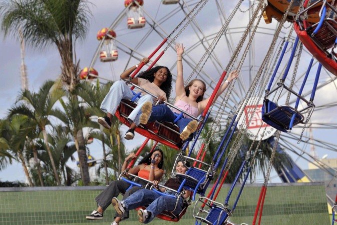 Um dos grandes destaques do parque é o Parque Urbano Nicolândia, tradicional ponto de lazer e diversão que encanta crianças e adultos há décadas -  (crédito:  Minervino Junior/CB/D.A Press                                       )