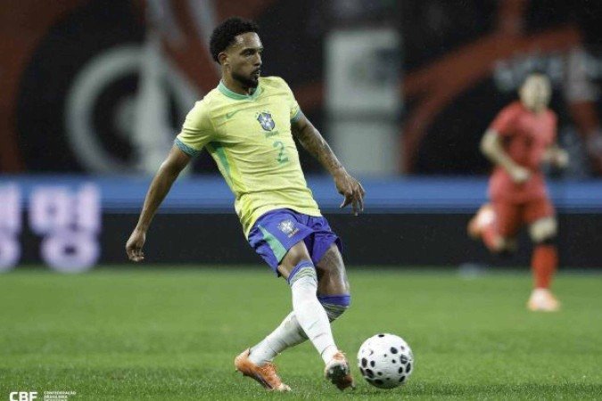 Vitinho jogou pela segunda vez na Seleção Brasileira -  (crédito: Foto: Rafael Ribeiro/ CBF )