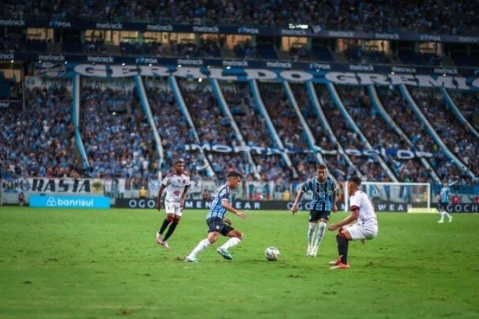 Grêmio enfrentará o Brasil de Pelotas em jogo-treino, neste sábado (11) - (crédito: Foto: Divulgação / Grêmio) Grêmio enfrentará o Brasil de Pelotas em jogo-treino, neste sábado (11) - (crédito: Foto: Divulgação / Grêmio)