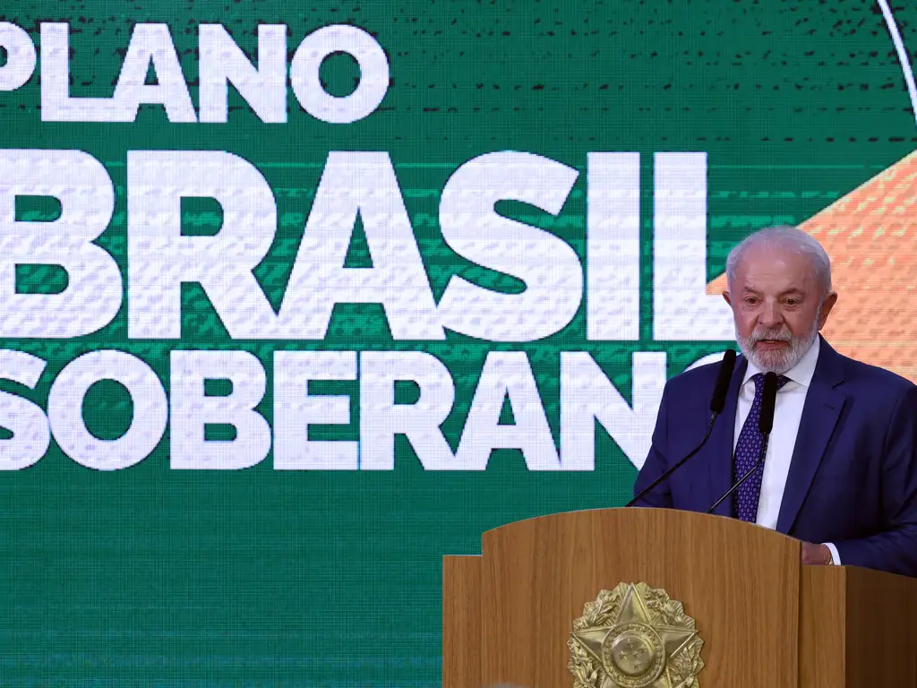 O presidente da República, Luiz Inácio Lula da Silva, durante assinatura da MP Brasil Soberano no Palácio do Planalto em agosto deste ano. -  (crédito: José Cruz/Agência Brasil)