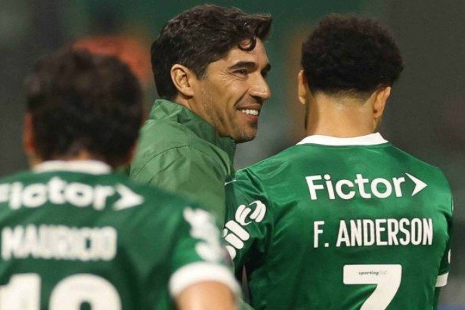 Abel Ferreira celebrou goleada, mas pede calma quanto a um possível título brasileiro - (crédito: Foto: Cesar Greco/Palmeiras) Abel Ferreira celebrou goleada, mas pede calma quanto a um possível título brasileiro - (crédito: Foto: Cesar Greco/Palmeiras)