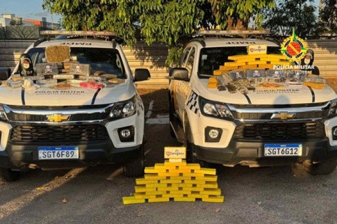 Operação teve início na tarde de sexta-feira (10/10), após uma denúncia anônima que apontava um veículo usado para entregas de entorpecentes - (crédito: PMDF/Divulgação) Operação teve início na tarde de sexta-feira (10/10), após uma denúncia anônima que apontava um veículo usado para entregas de entorpecentes - (crédito: PMDF/Divulgação)