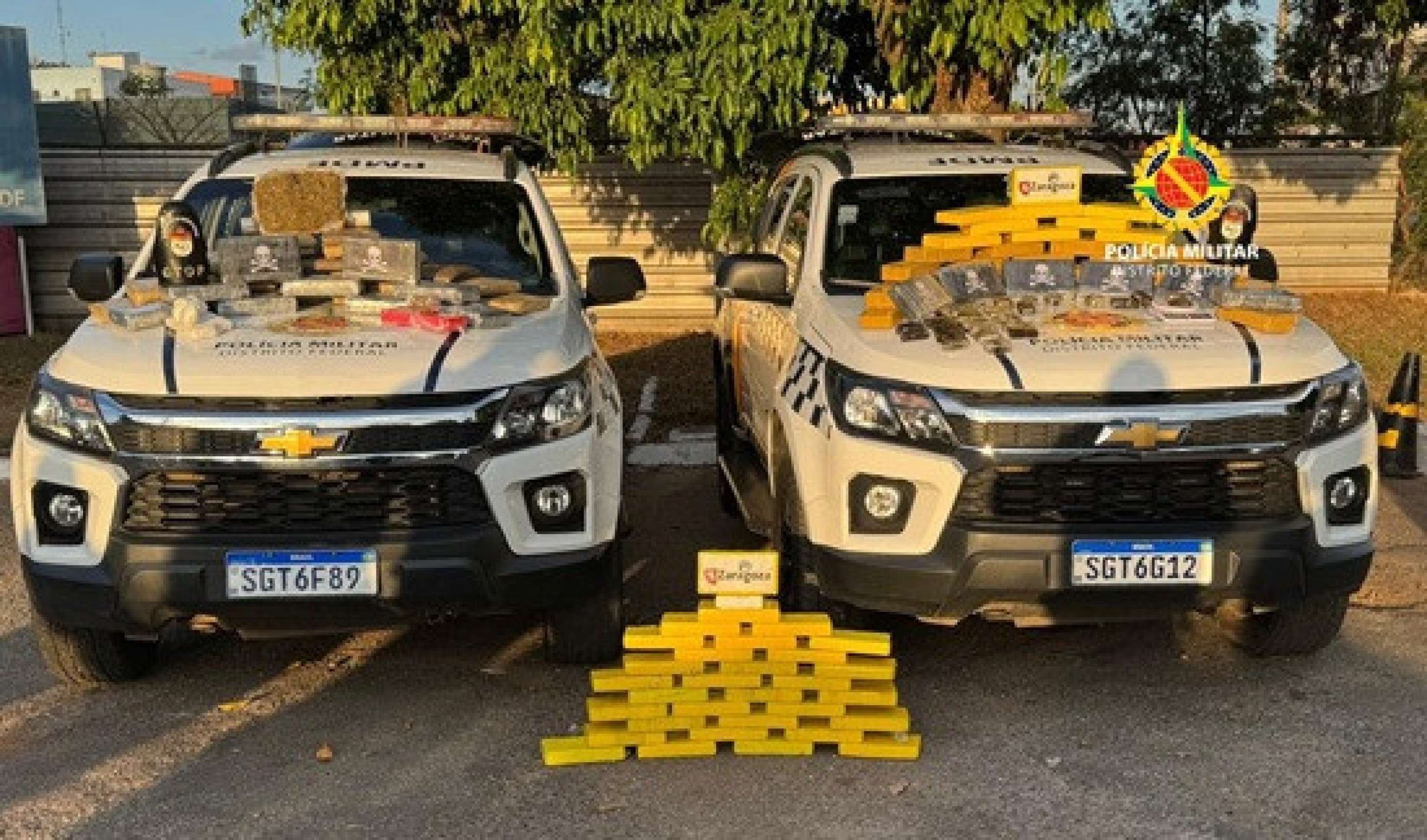 PMDF apreende R$ 2,3 milhões em drogas e prende três suspeitos