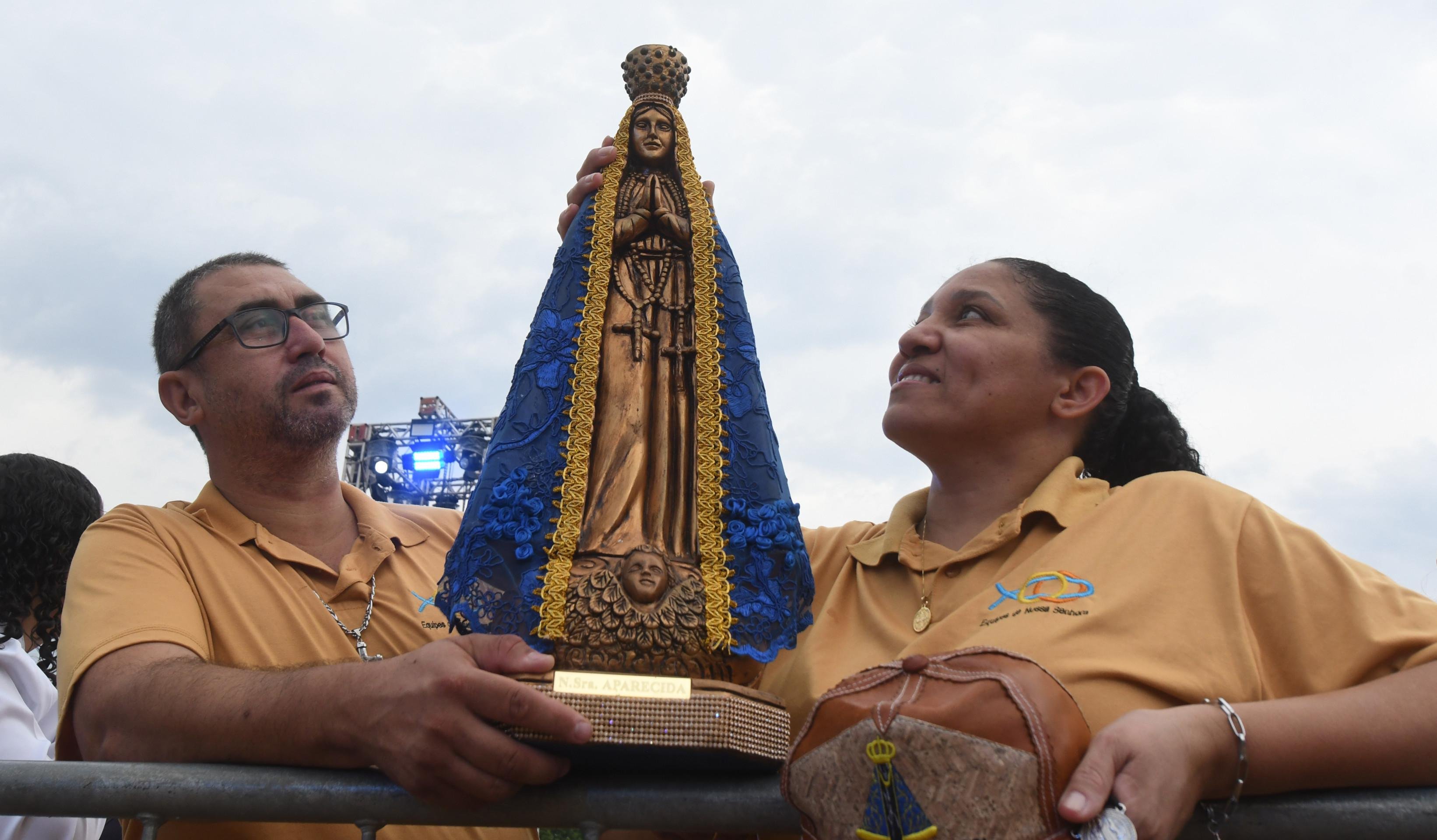 Maria Verônica e o esposo, Elder, participam da Festa todos os anos