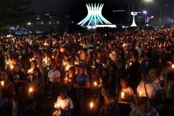  12/10/2025. Ed Alves CB/DA Press. Missa na catedral de Brasilia em homenagem ao dia de Nossa Senhora Aparecida. 
