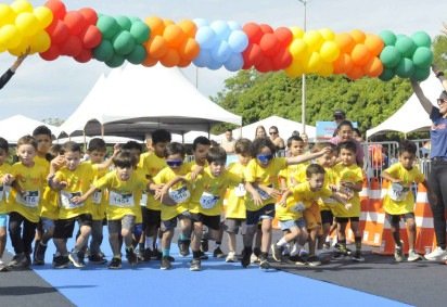 A corrida infantil promovida pelo Correio ocorre a partir das 8h -  (crédito:   Guilherme Felix CB/DA Press) -A corrida infantil promovida pelo Correio ocorre a partir das 8h -  (crédito:   Guilherme Felix CB/DA Press)