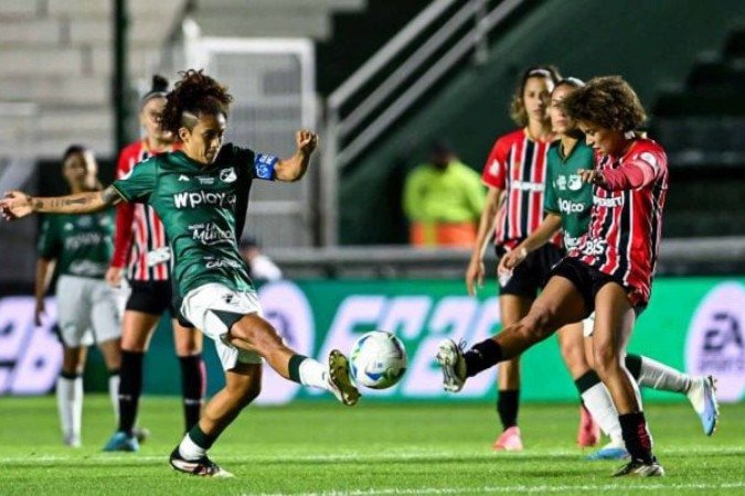 São Paulo perde para o Deportivo Cali e dá adeus a Libertadores Feminina - (crédito: Divulgação/Libertadores) São Paulo perde para o Deportivo Cali e dá adeus a Libertadores Feminina - (crédito: Divulgação/Libertadores)