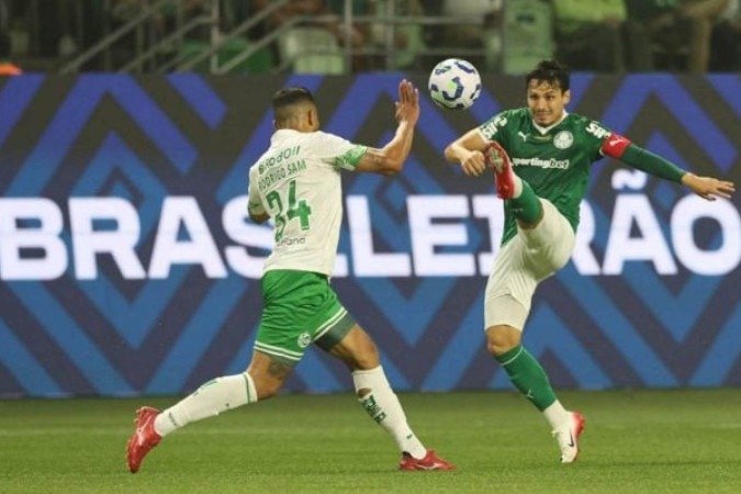 Raphael Veiga marca em goleada do Palmeiras sobre o Juventude - (crédito: Foto: Cesar Greco/Palmeiras) Raphael Veiga marca em goleada do Palmeiras sobre o Juventude - (crédito: Foto: Cesar Greco/Palmeiras)