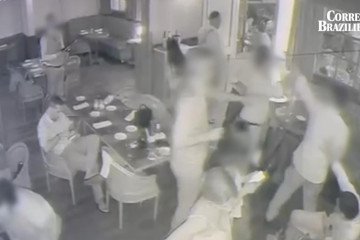 Confusão durante evento em hotel de luxo na Asa Norte -  (crédito: Reprodução)