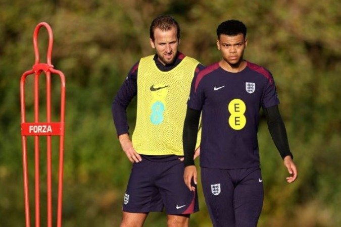 Jogadores da Inglaterra durante treinamento da seleção - (crédito: Foto: Divulgação) Jogadores da Inglaterra durante treinamento da seleção - (crédito: Foto: Divulgação)