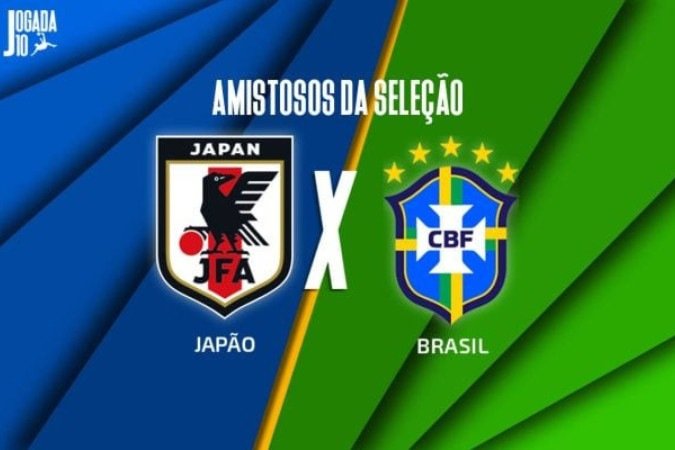 Japão vai receber o Brasil em novo amistoso internacional -  (crédito: Arte: Jogada10)