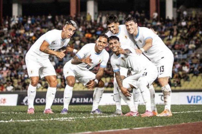 Facundo Torres marcou um dos gols da vitória do Uruguai - (crédito: Foto: Reprodução/X) Facundo Torres marcou um dos gols da vitória do Uruguai - (crédito: Foto: Reprodução/X)