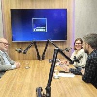  14.10.2025. Guilherme Felix CB/DA Press. Podcast Correio. Alexandre Kieling, coordenador-geral do projeto de Revitalização do Setor Comercial Sul, que é liderado pela Universidade Católica de Brasília, é o convidado do Podcast do Correio nesta terça-feira, às 15h.Na bancada Sibele Negromonte e Ronayre Nunes. -  (crédito:  Guilherme Felix CB/DA Press)