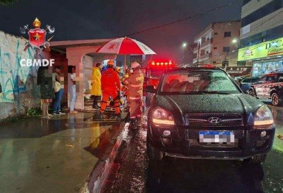 Mulher é atropelada em Vicente Pires e motorista foge sem prestar socorro