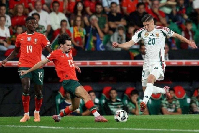 Cristiano Ronaldo faz dois, mas Portugal tropeça e perde classificação antecipada -  (crédito: Foto: Carlos Rodrigues/Getty Images)