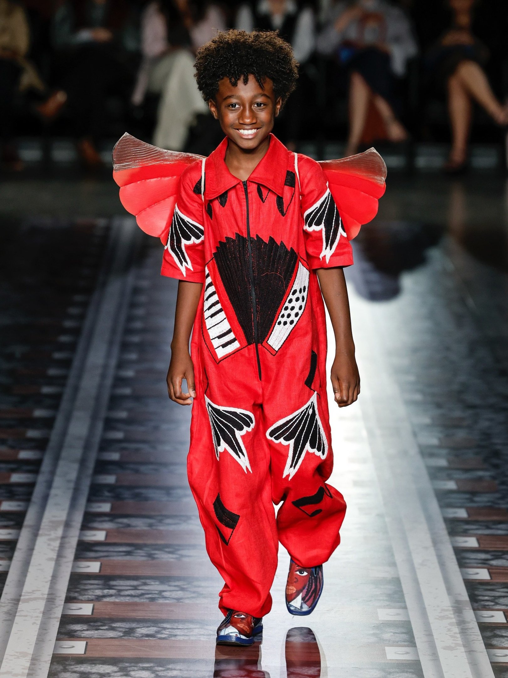 As crianças também foram protagonistas no desfile em homenagem a Milton Nascimento