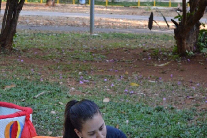 Maria Luiza Menegaz, m&atilde;e de Liz, decidiu fazer a festa de anivers&aacute;rio de um aninho da filha com o tema livros