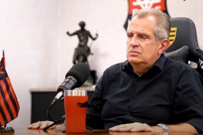 Bap, presidente do Flmengo, volta a criticar a Libra -  (crédito: Foto: Reprodução Youtube canal Flamengo TV)