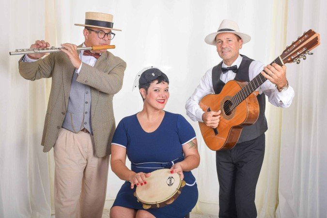 Evento gratuito celebra grandes chorões da música brasileira, na Feira da Lua, na Praça da Igrejinha - (crédito: Divulgação) Evento gratuito celebra grandes chorões da música brasileira, na Feira da Lua, na Praça da Igrejinha - (crédito: Divulgação)