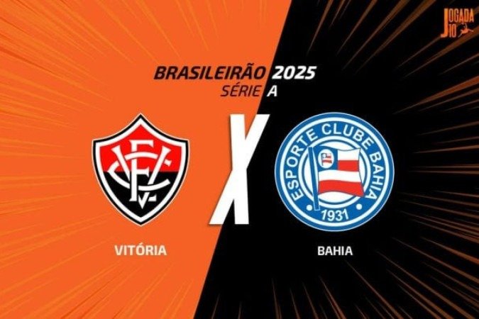 Vitória x Bahia: onde assistir, escalações e arbitragem -  (crédito: Arte Jogada10)