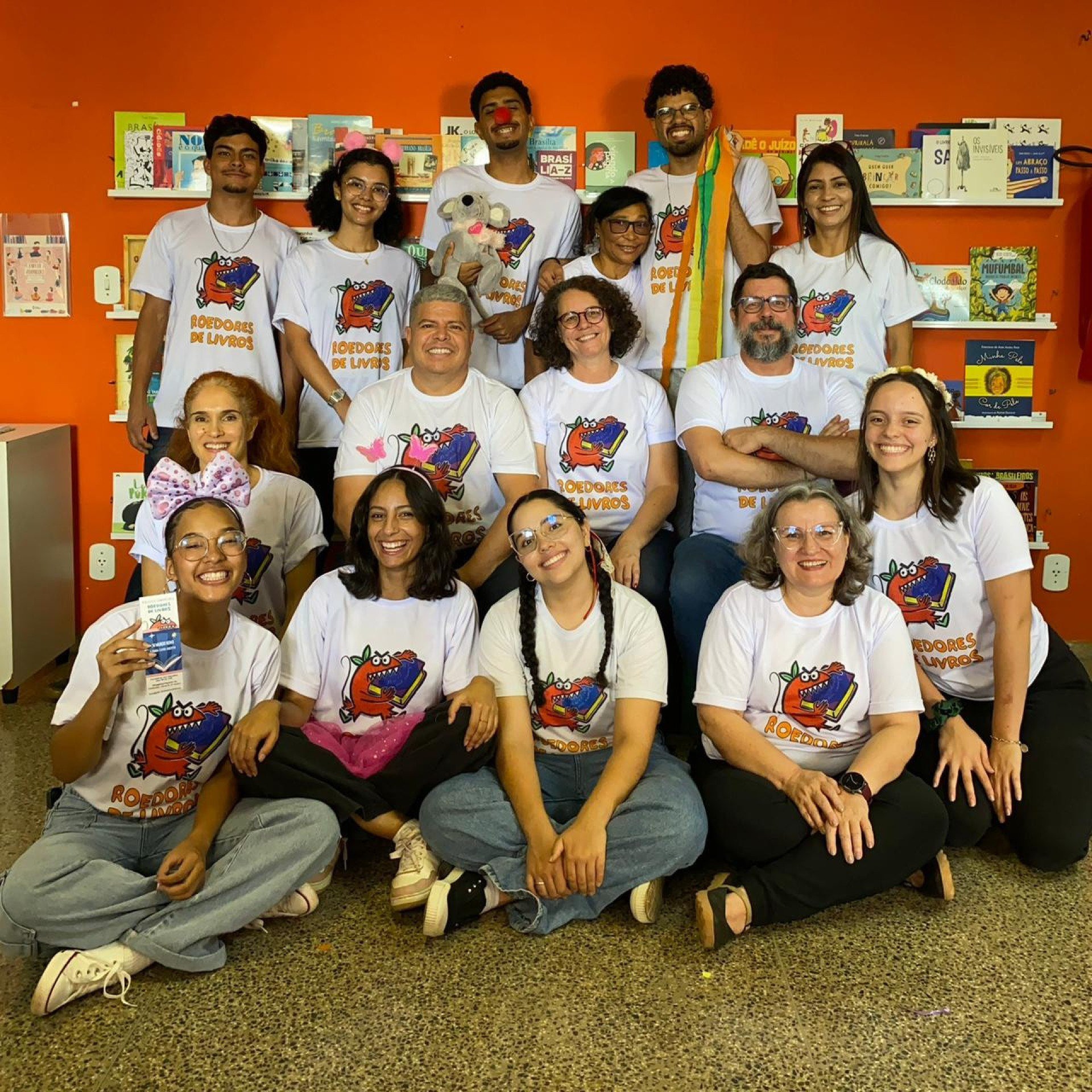 Participantes do projeto Roedores de Livros 