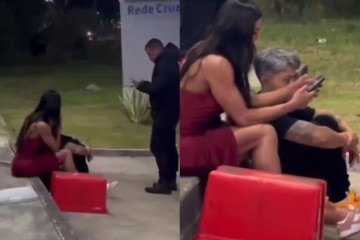 Gracyanne vai parar na sarjeta após ter carro roubado no Rio -  (crédito: Reprodução/X)