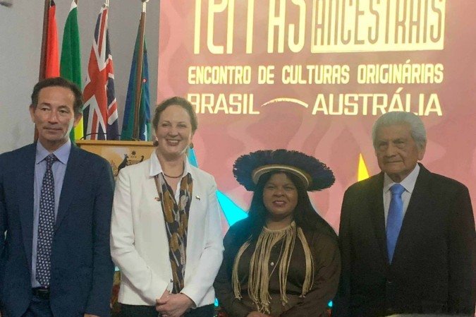 Diversidade da arte e dos artistas indÃgenas aqui representados, que atuam no presente, trazem toda a nossa ancestralidade ao contemporâneo, destacou Sonia Guajajara - (crédito: Edla Lula/CB/D.A.Press) Diversidade da arte e dos artistas indÃgenas aqui representados, que atuam no presente, trazem toda a nossa ancestralidade ao contemporâneo, destacou Sonia Guajajara - (crédito: Edla Lula/CB/D.A.Press)