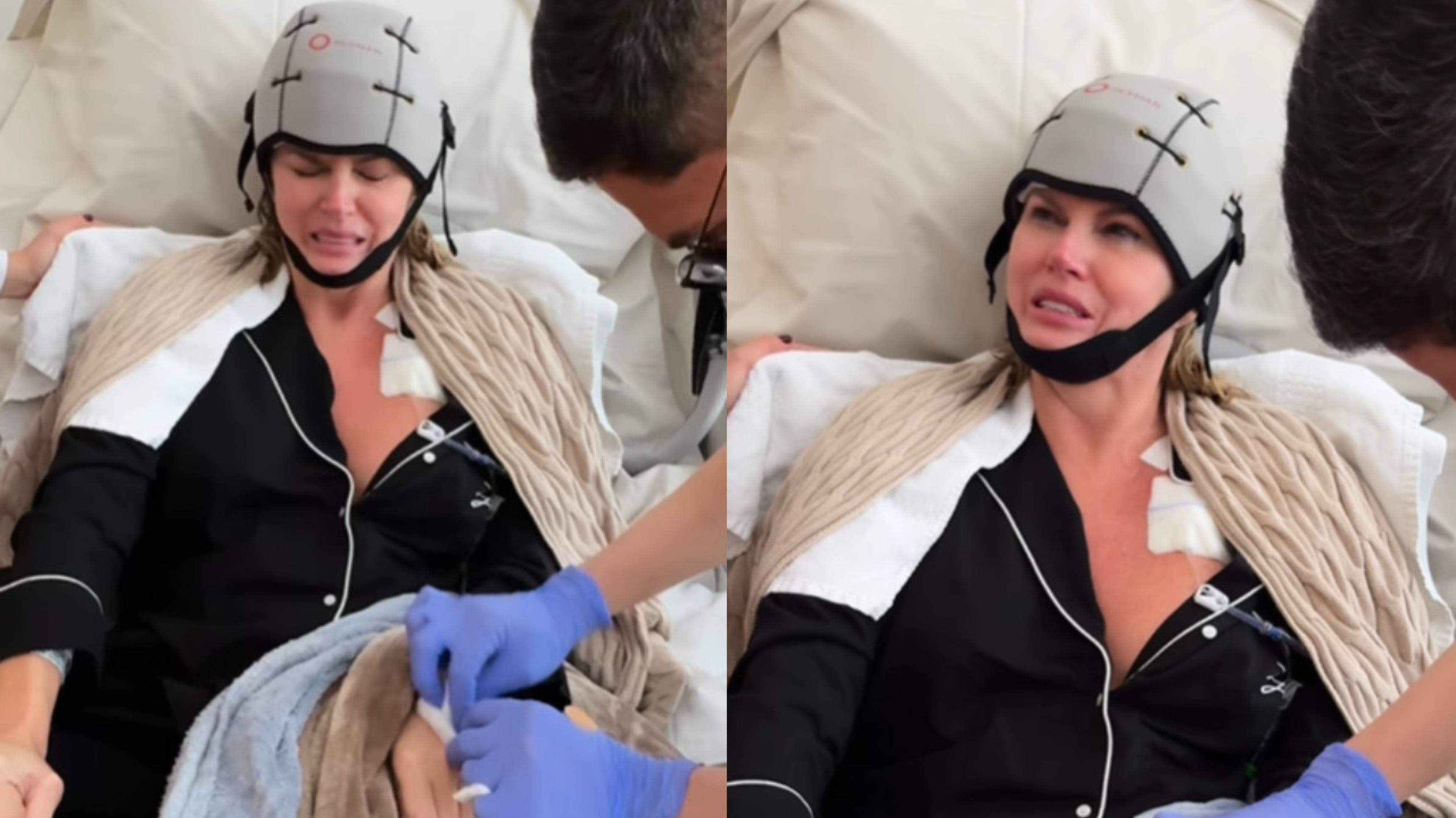 VÍDEO: Val Marchiori chora de dor em primeira sessão de quimioterapia