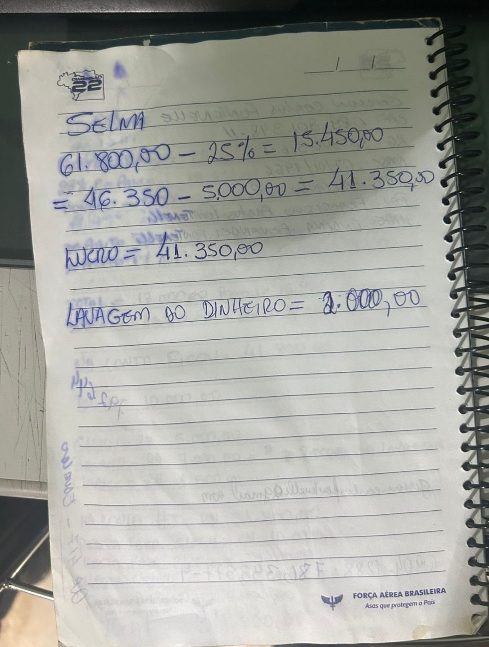Suspeito tinha uma lista de encomendas