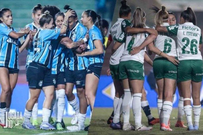 Mosqueteiras e Palestrinas comemoram classificação para a final da Brasil Ladies Cup -  (crédito: Foto: Guilherme Veiga / Brasil Ladies Cup)