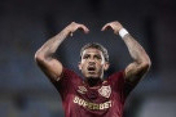 John Kennedy durante o triunfo do Fluminense sobre o Juventude, no Maracanã -  (crédito: Foto: Lucas Merçon/Fluminense)