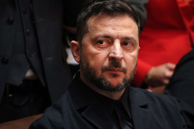 Zelensky reconheceu que as forças russas se consolidaram na cidade ucraniana de Pokrovsk (leste) -  (crédito: Tom Brenner/AFP)