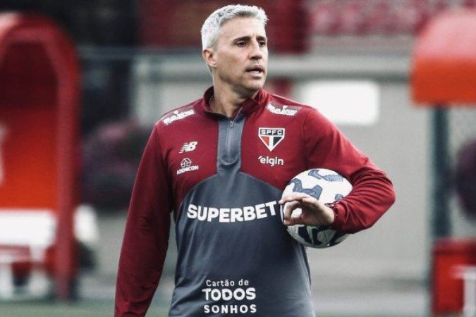 Hernán Crespo, técnico do São Paulo -  (crédito: Foto: Erico Leonan/São Paulo FC)