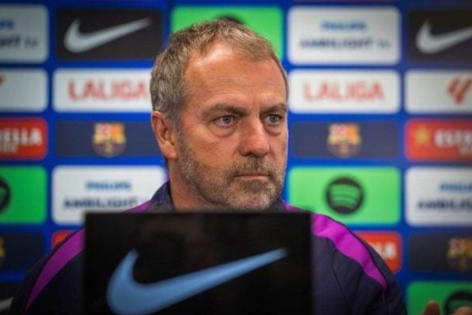Hansi Flick não gostou dos boatos envolvendo a escalação de Yamal -  (crédito: - Foto: Marc Graupera / FC Barcelona)