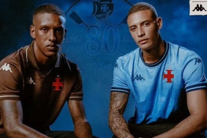 Novo terceiro uniforme do Vasco da Gama - (crédito: Foto: Divulgação/Vasco) Novo terceiro uniforme do Vasco da Gama - (crédito: Foto: Divulgação/Vasco)